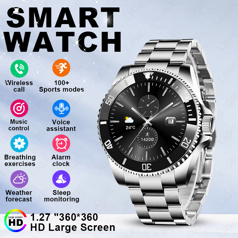Luxury Watch Hd - LIGE 2026 Smartwatch con Schermo HD