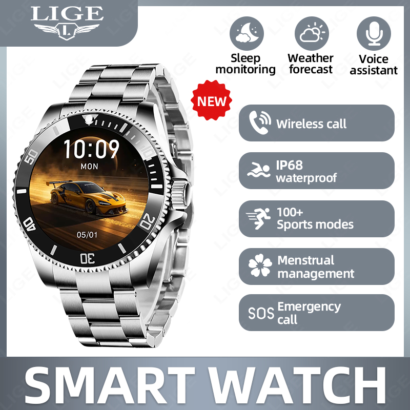 Luxury Watch Hd - LIGE Business Smart Watch Uomo Orologi