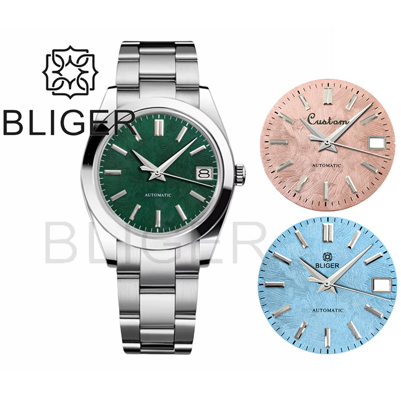 Luxury Watch With Green Dial - BLIGER 36mm39mm logo personalizzato quadrante verde