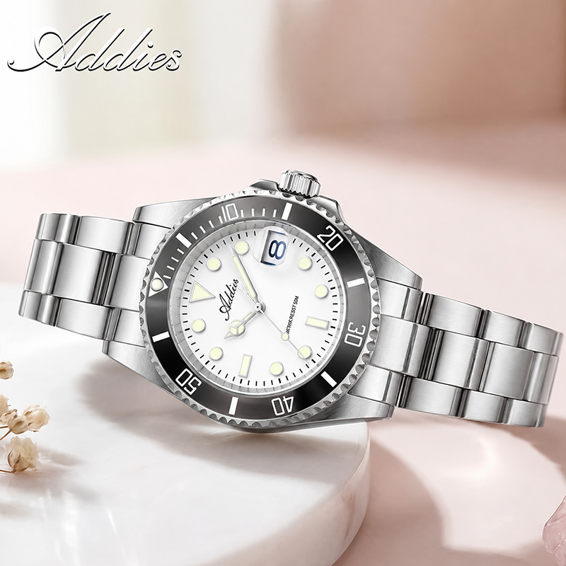 Luxury Watch Green - ADDIES Orologio da Donna Impermeabile 36mm