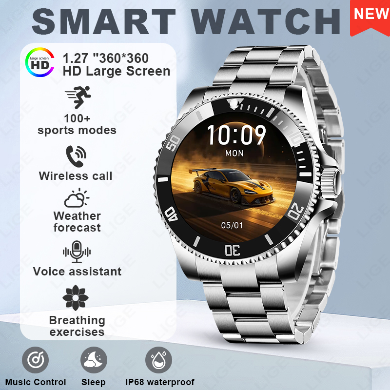 Luxury Watch Hd - Smartwatch LIGE di Lusso in Acciaio,
