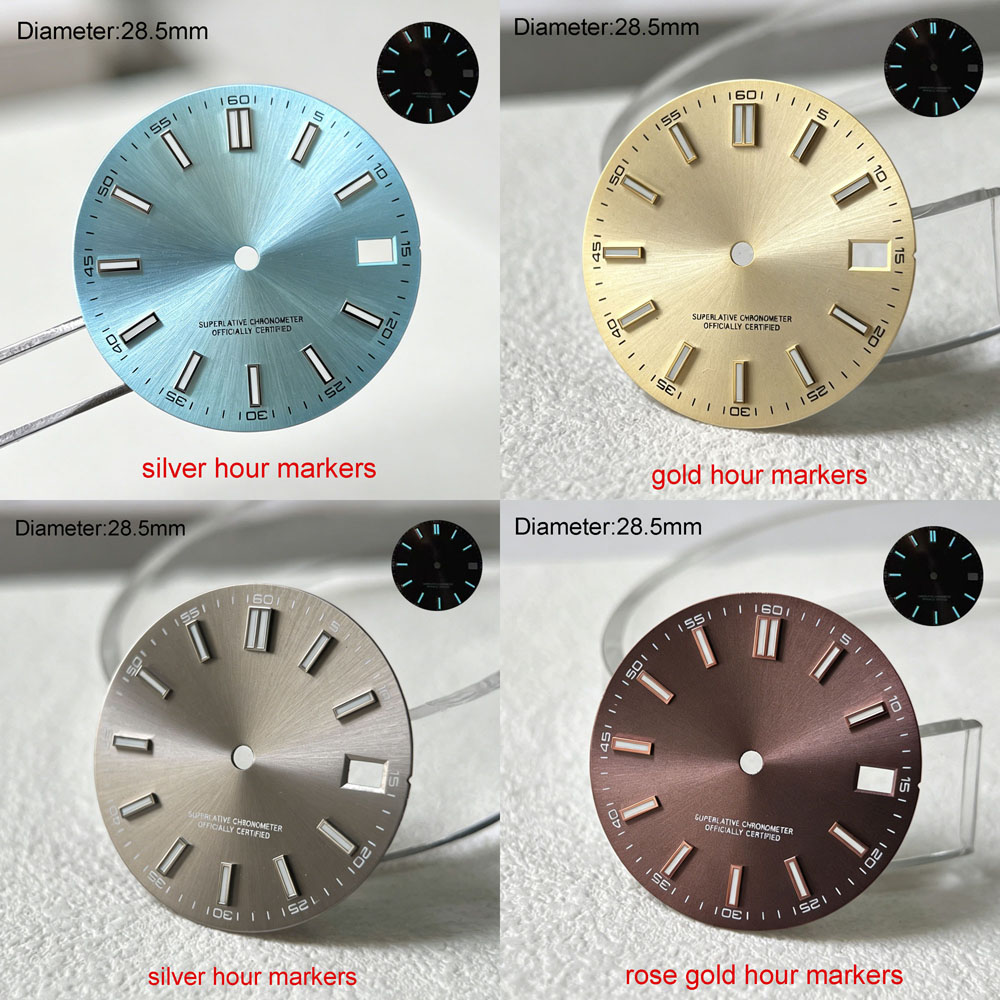 Luxury Watch With Green Dial - Quadrante NH35 da 28,5 mm con