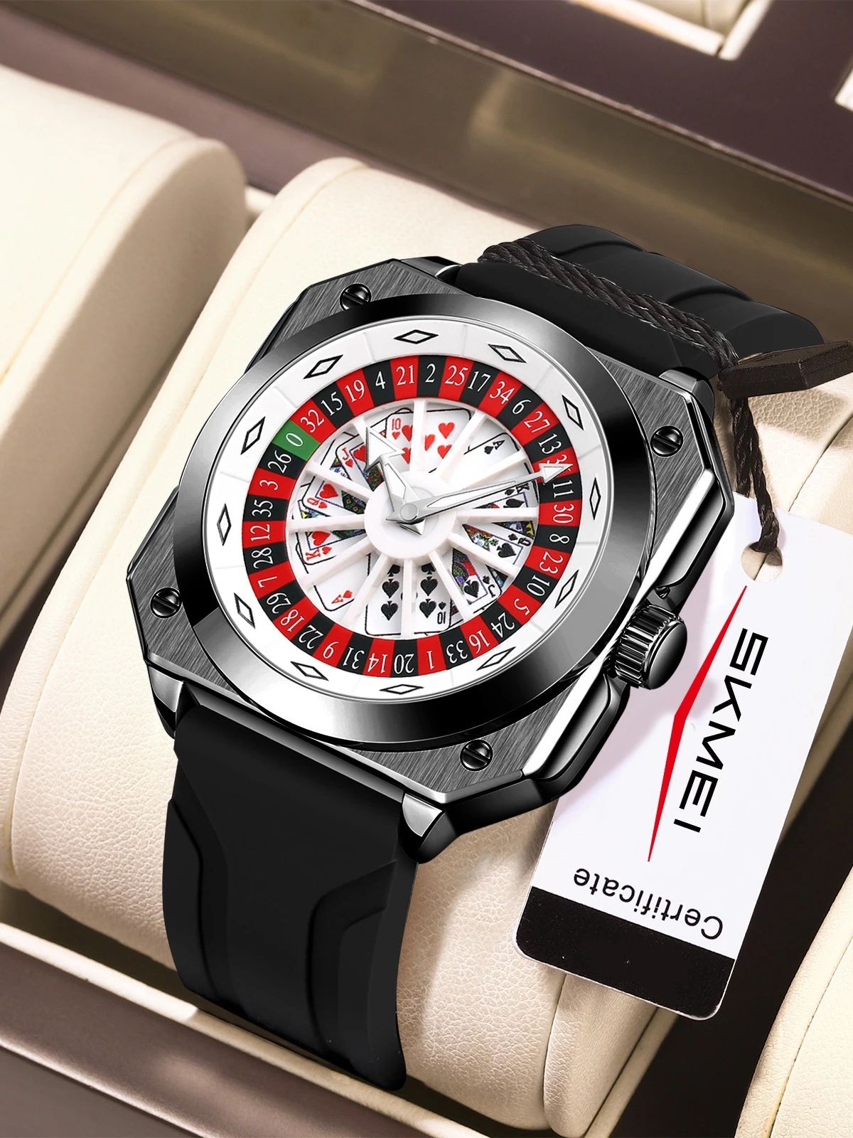 Luxury Watch Values - Orologio da uomo quadrato della serie