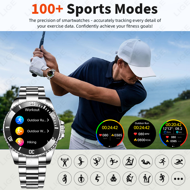 LIGE Business Smart Watch Uomo - Luxury Watch Hd recensione e prezzo