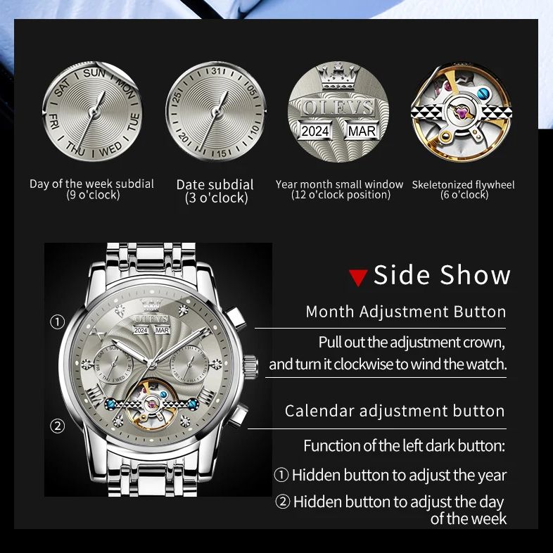 OLEVS 7088 Orologio da uomo di - Luxury Watch Hd recensione e prezzo