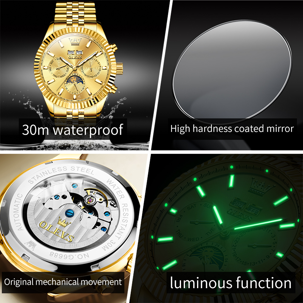 OLEVS 6688 Orologio Automatico - Luxury Watch Hd recensione e prezzo