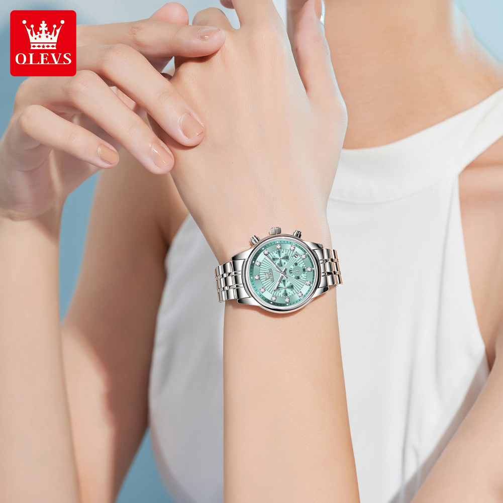 OLEVS Orologi da donna Orologi - Luxury Watch With Green Dial recensione e prezzo
