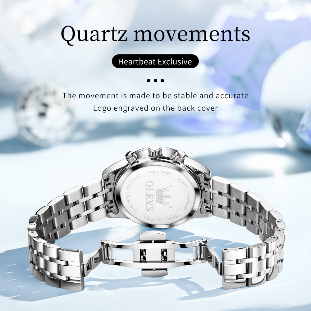 OLEVS Orologi da donna Orologi - Luxury Watch With Green Dial recensione e prezzo