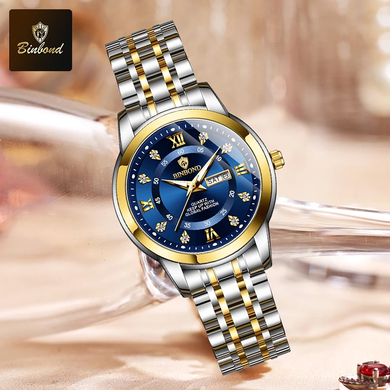 BINBOND B7169 Orologi al quarz - Luxury Watch Green recensione e prezzo