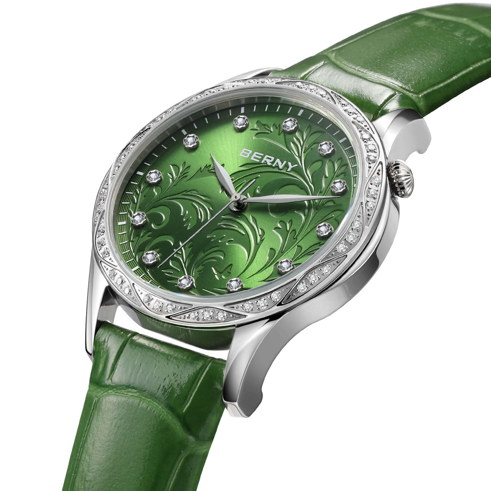 BERNY Orologio al quarzo da do - Luxury Watch With Green Dial recensione e prezzo