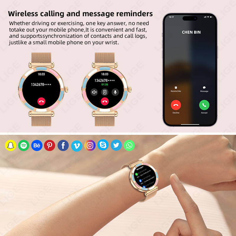 Smartwatch di Lusso LIGE 2026  - Luxury Watch Hd recensione e prezzo